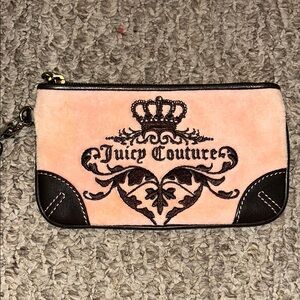 Juicy Couture Pink and Brown Wristlet
